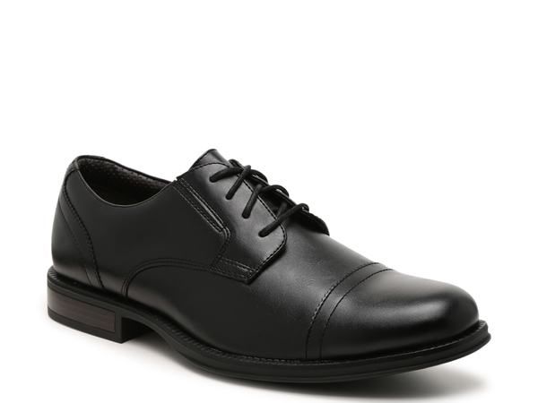 ドッカーズ メンズ シューズ オックスフォード キャップ Dockers Garfield Cap Toe Oxford Black ブラック
