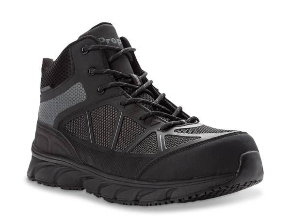 プロペット メンズ シューズ ブーツ・レインブーツ Propet Seeley Composite Toe Work Boot Black ブラック
