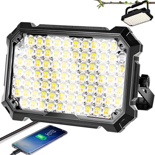 作業灯 LED ライト 投光器 ワークライト 高輝度【7000mAH 4000LM】Type-C充電式 無段階調光 4つの点灯モード 3000K 4500K 7000K SOSモード 強力マグネット IPX6防水 集魚灯 夜間作業 工事 車の df8de9cb