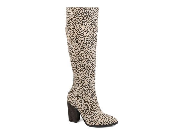 ジュルネ コレクション レディース シューズ ブーツ・レインブーツ Journee Collection Kyllie Wide Calf Boot Light BrownBlack Cheetah Print ブラック