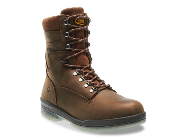ウルヴァリン メンズ シューズ ブーツ・レインブーツ Tシャツ ブーツ Wolverine Durashock Steel Toe Work Boot Dark Brown ブラウン