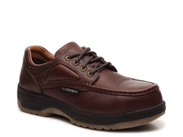 フローシャイム メンズ シューズ オックスフォード Florsheim Work Compadre Work Oxford Dark Brown ブラウン