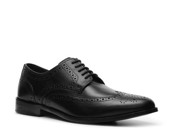 ノンブッシュ メンズ シューズ オックスフォード ウィングチップ Nunn Bush Nelson Wingtip Oxford Black ブラック