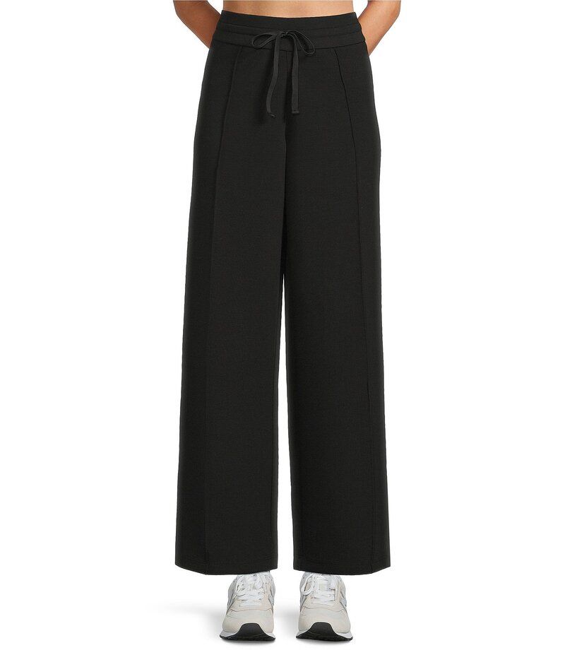アントニオ メラーニ レディース ボトムス カジュアルパンツ ワイドレッグ パンツ スウェットパンツ Antonio Melani Coordinating Active Wide Leg Sweatpants Black ブラック