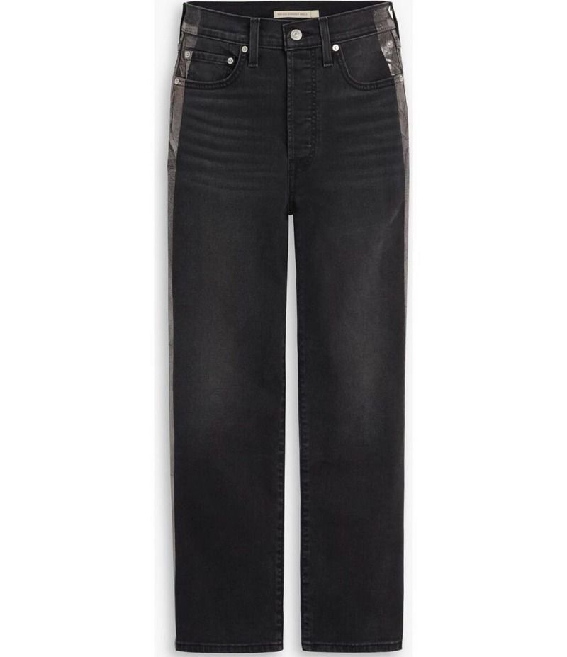 リーバイス レディース ボトムス デニムパンツ ストレート アンクル ジーンズ LevisR Ribcage Straight Leg Ankle Jeans Let Me Shimmer