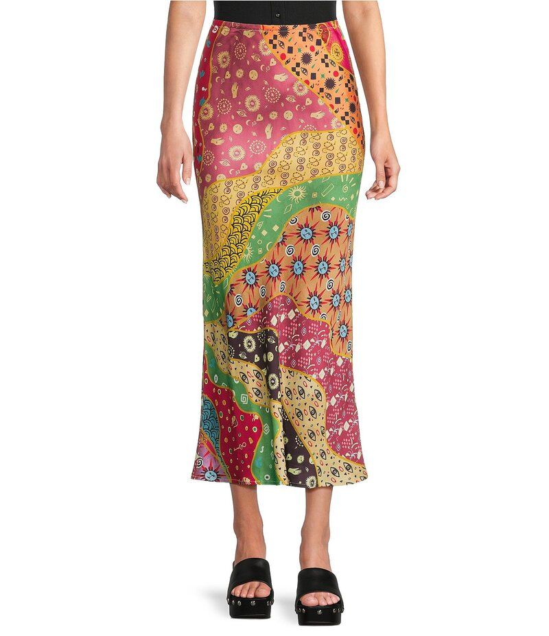 ネバーフリードレスド レディース ボトムス スカート プリント マキシ Never Fully Dressed Dorris Morocco Printed Maxi Skirt Multi マルチカラー