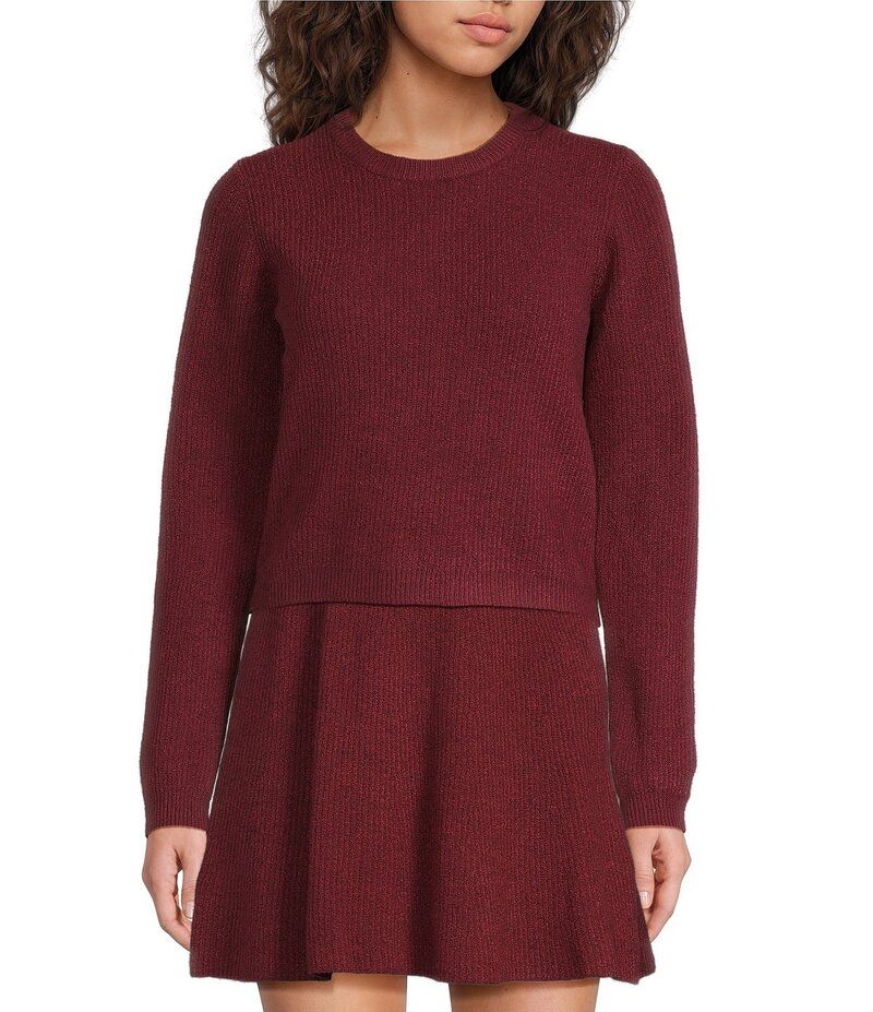 フレンチコネクション レディース アウター ニット・セーター クルーネック リブ セーター ニット French Connection Vhari Crew Neck Long Sleeve Ribbed Knit Coordinating Sweater C