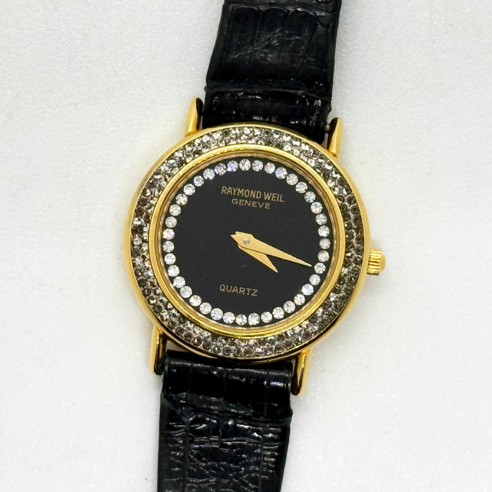 RAYMOND WEIL レイモンド ウェイル 18K 5834 ブラック QZ レディース 