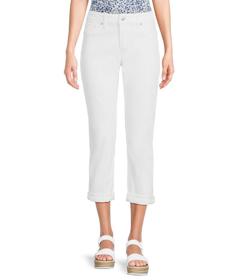 シルバー ジーンズ レディース ボトムス デニムパンツ キャップ Silver Jeans Co Elyse Mid Rise Capri Jeans White ホワイト 12,565円