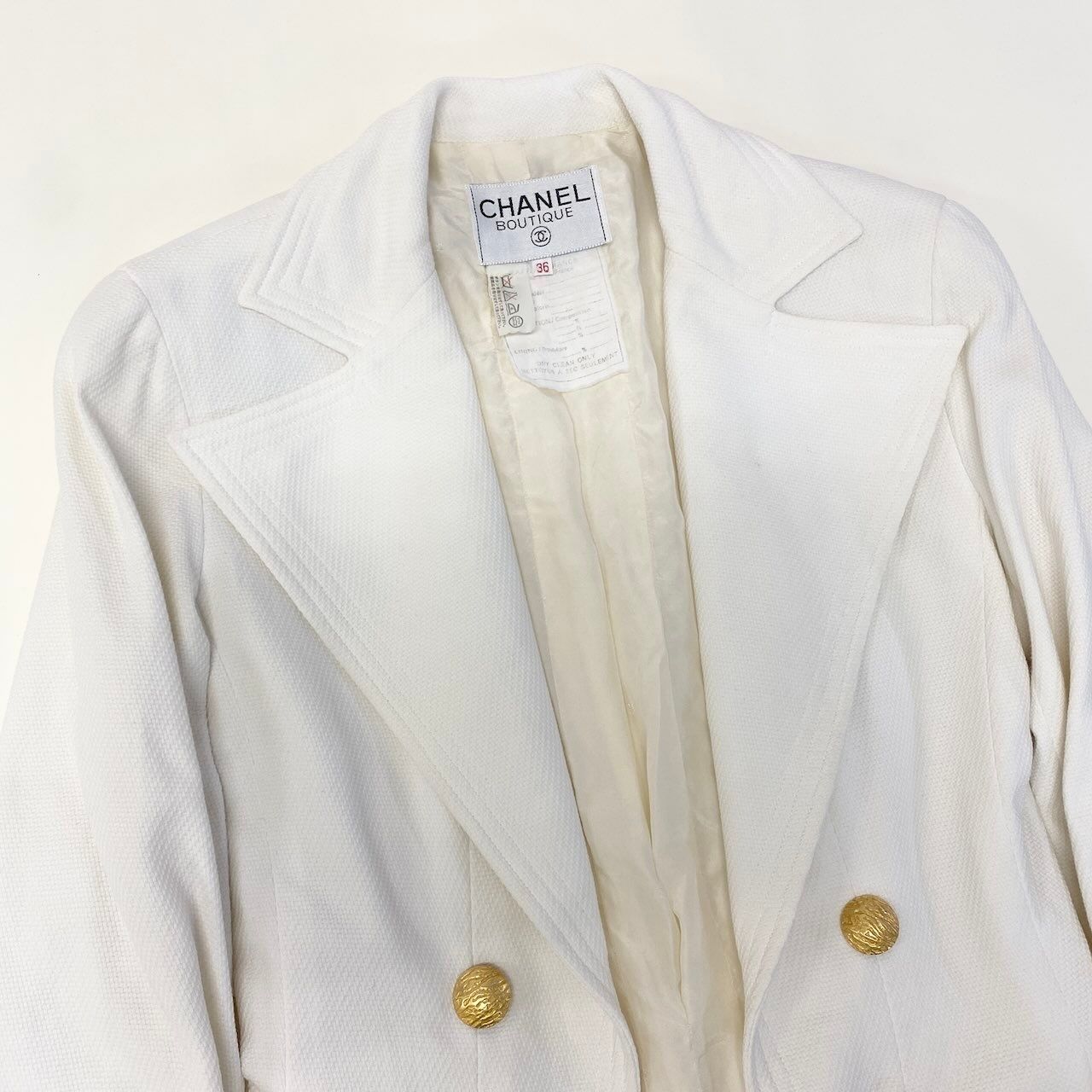 Ce27 CHANEL BOUTIQUE シャネル テーラードジャケット ココマーク