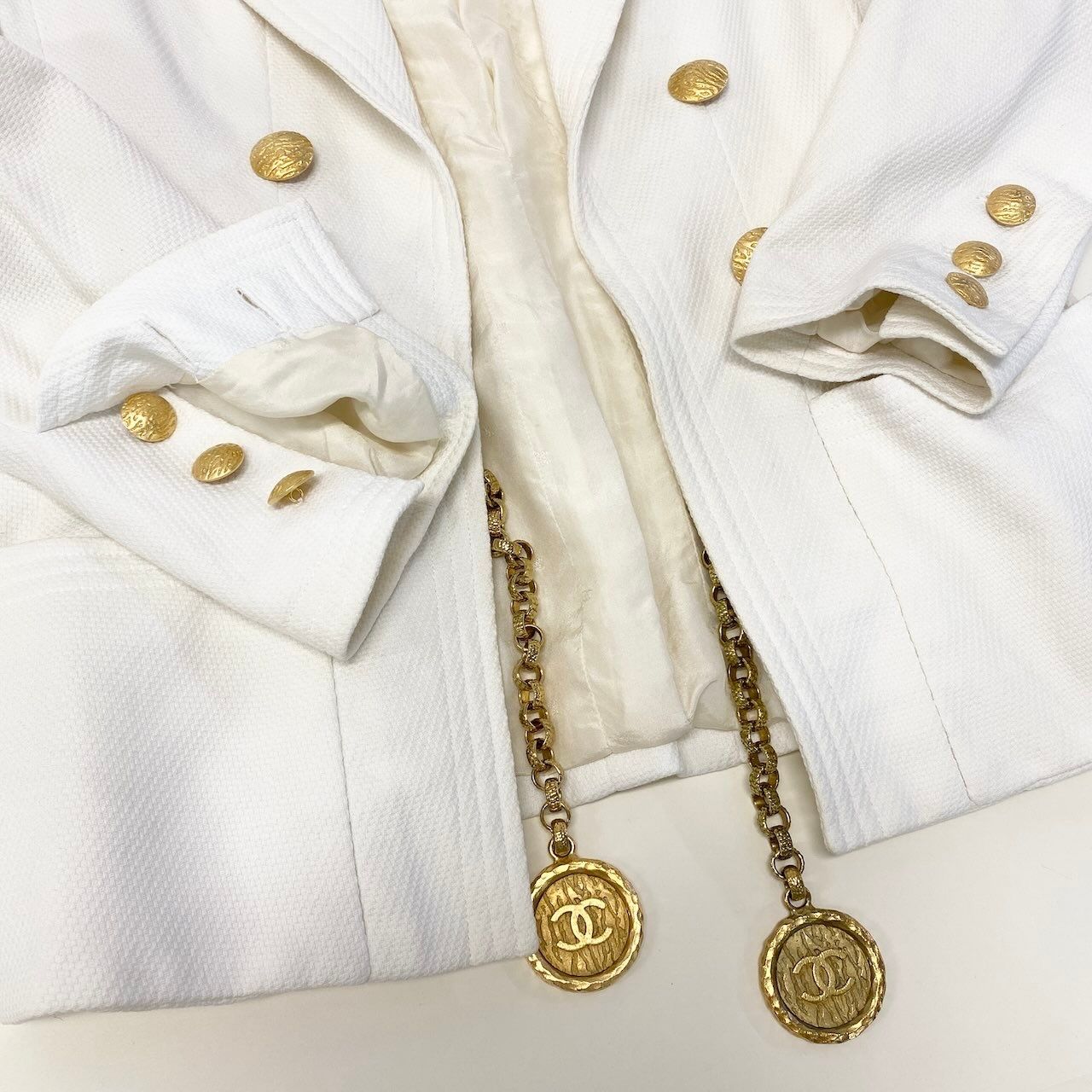 Ce27 CHANEL BOUTIQUE シャネル テーラードジャケット ココマーク
