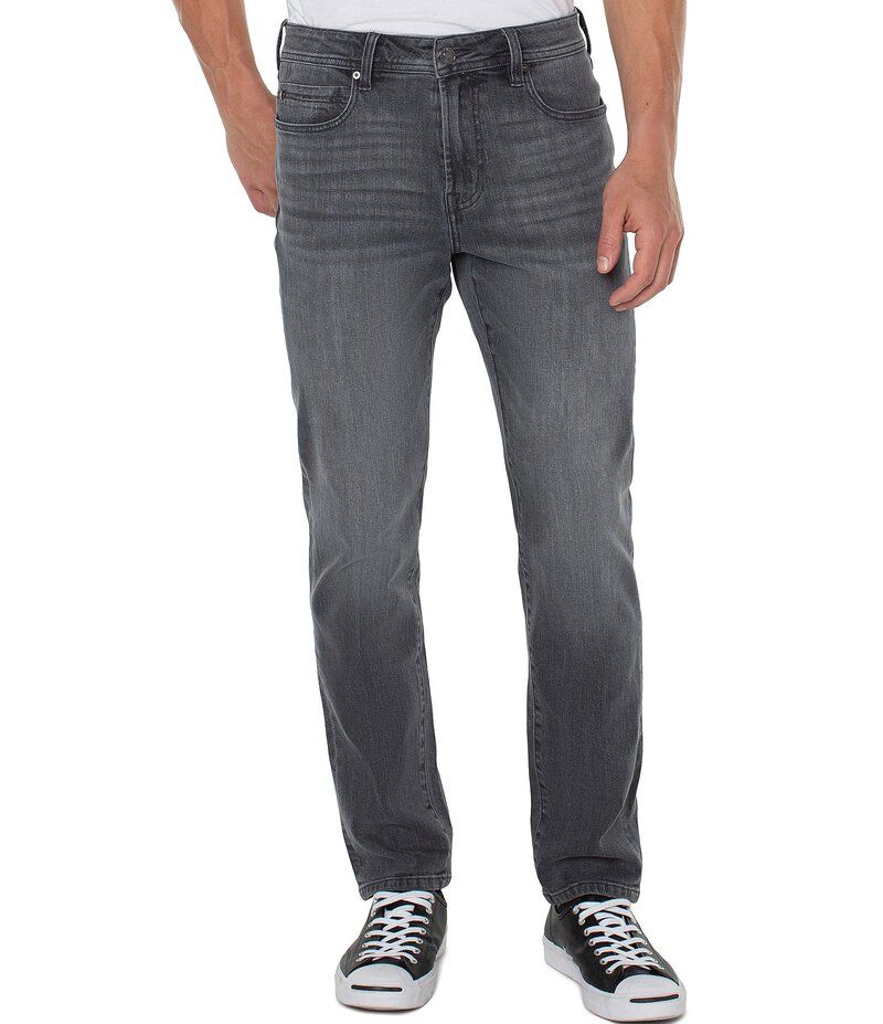 リヴァプール ロサンゼルス メンズ ボトムス デニムパンツ デニム ジーンズ Liverpool Los Angeles Kingston Modern Straight Fit Denim Jeans Greystone デニム