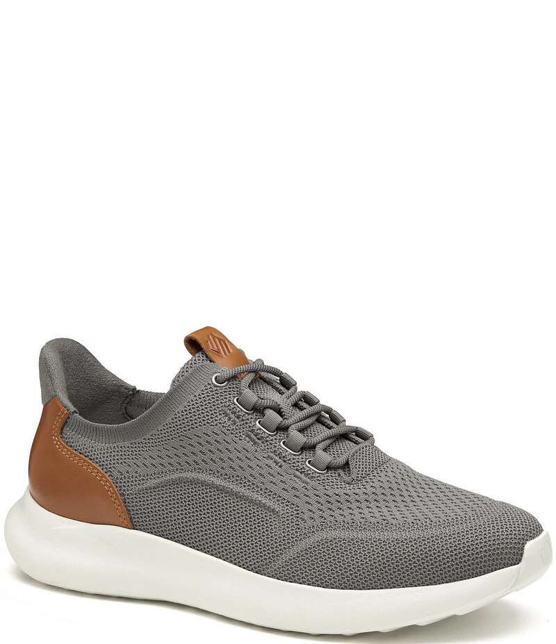 ジョンストンアンドマーフィー メンズ ボトムス カジュアルパンツ スニーカー ニット Johnston Murphy Mens Amherst 20 Knit Plain Toe Sneakers Gray グレー
