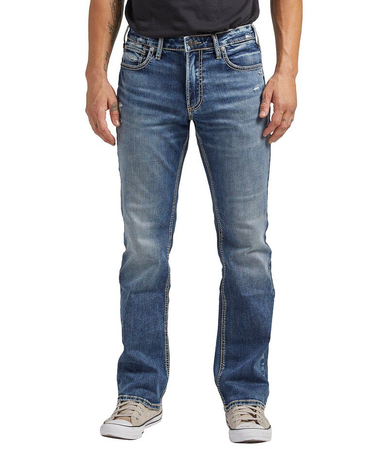シルバー ジーンズ メンズ ボトムス カジュアルパンツ スリムフィット ブーツカット ブーツ Silver Jeans Co Jace Slim Fit Bootcut Jeans Indigo インディゴ