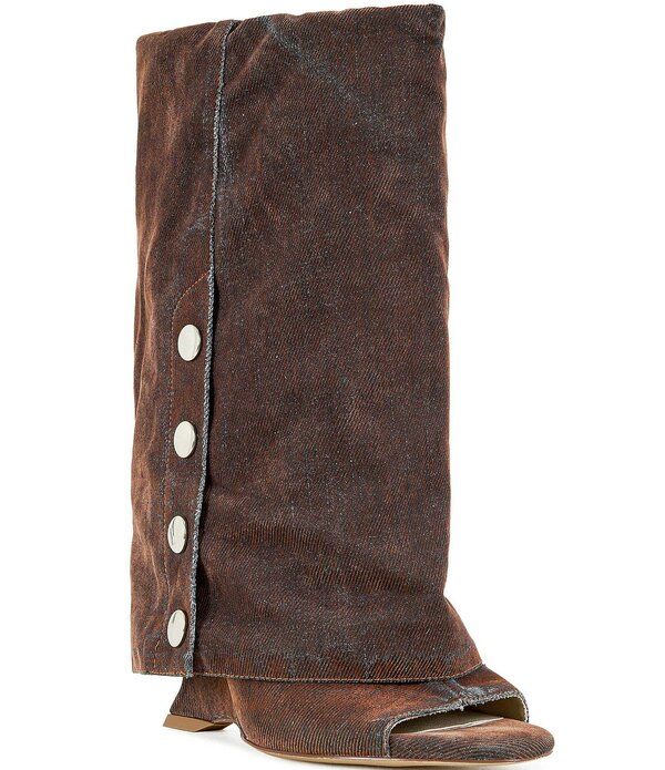 アザレア ワン レディース シューズ サンダル トール ブーツ Azalea Wang Tinseled Open Toe Tall Boots Orange オレンジ