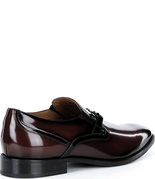 ジョンストンアンドマーフィー メンズ シューズ スリッポン・ローファー レザー Johnston Murphy Mens Richland Leather Bit Buckle Loafers Burgundy バーガンディ