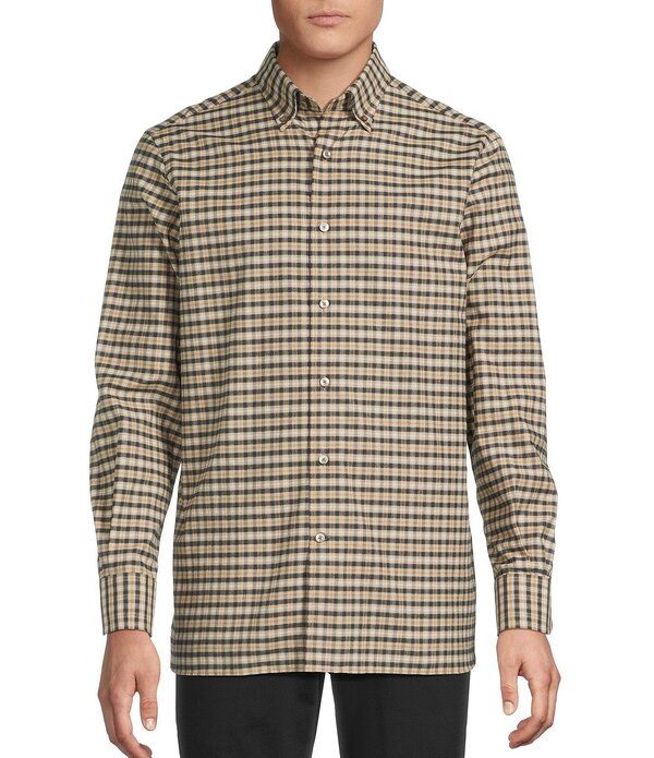 ダニエル クレミュ メンズ トップス シャツ Daniel Cremieux Signature Label Heathered Check Cashmere Blend Long Sleeve Woven Shirt Multi Color マルチカラー