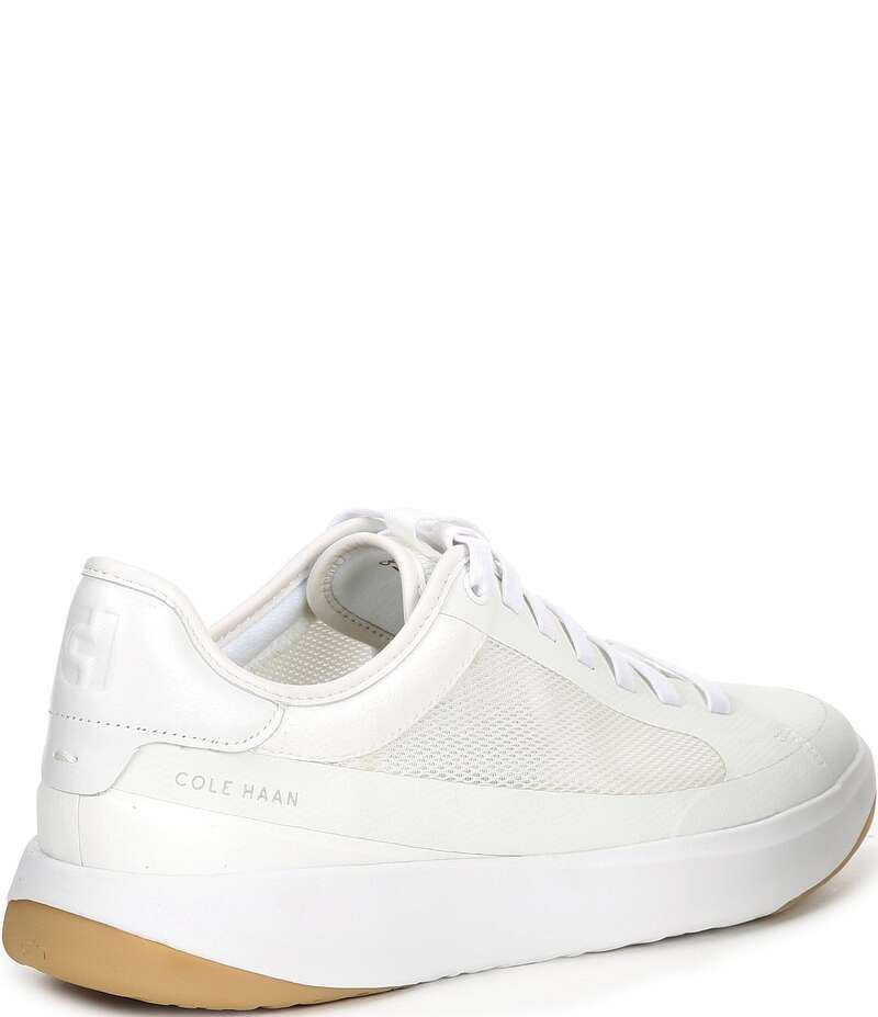 コールハーン メンズ シューズ ドレスシューズ メッシュ スニーカー レザー Cole Haan Mens GRANDPRO All Day Court Leather and Mesh Sneakers Optic White ホワイト