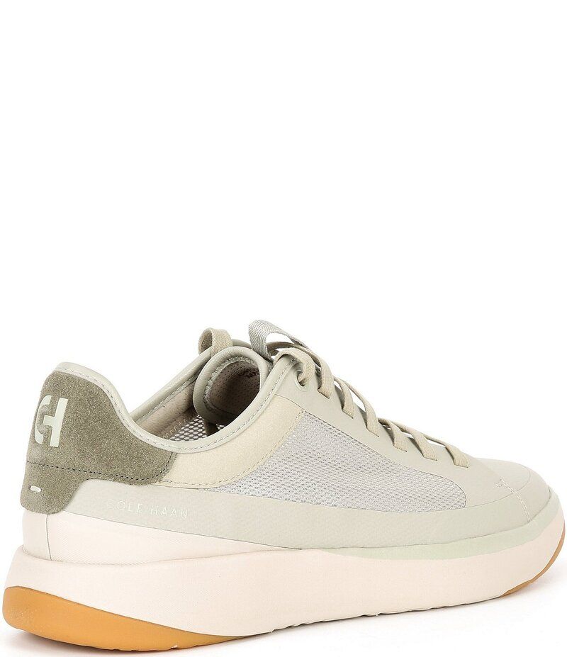 コールハーン メンズ シューズ ドレスシューズ メッシュ スニーカー レザー Cole Haan Mens GRANDPRO All Day Court Leather and Mesh Sneakers Abbey StoneDusty OliveLight