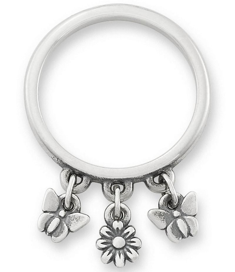 ジェームズ エイヴリー レディース アクセサリー 指輪 James Avery Daisy and Butterflies Dangle Band Ring Sterling Silver シルバー
