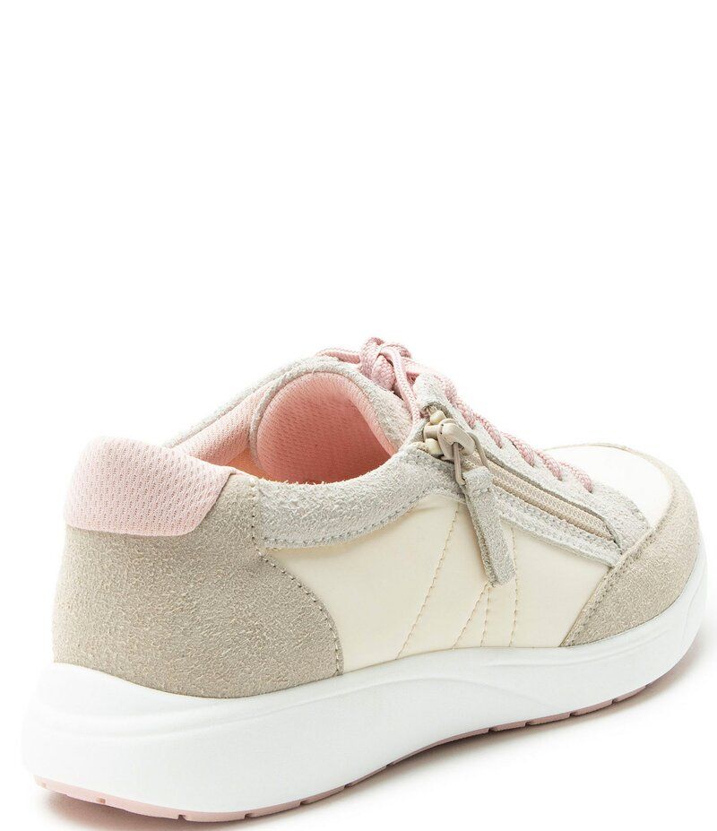 アレグリア レディース シューズ スニーカー プラットフォーム スエード レース Alegria Eazeer Suede Lace Up Zip Platform Sneakers Pink Sorbet ピンク