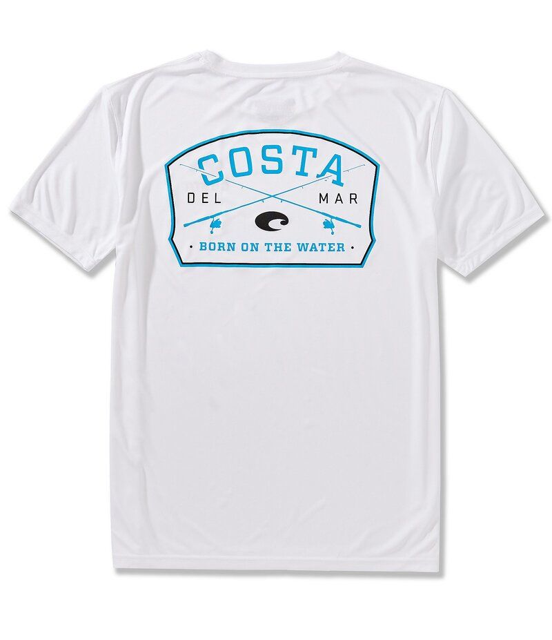 コスタ メンズ トップス シャツ Tシャツ Costa Tech Spinners Short Sleeve TShirt White ホワイト