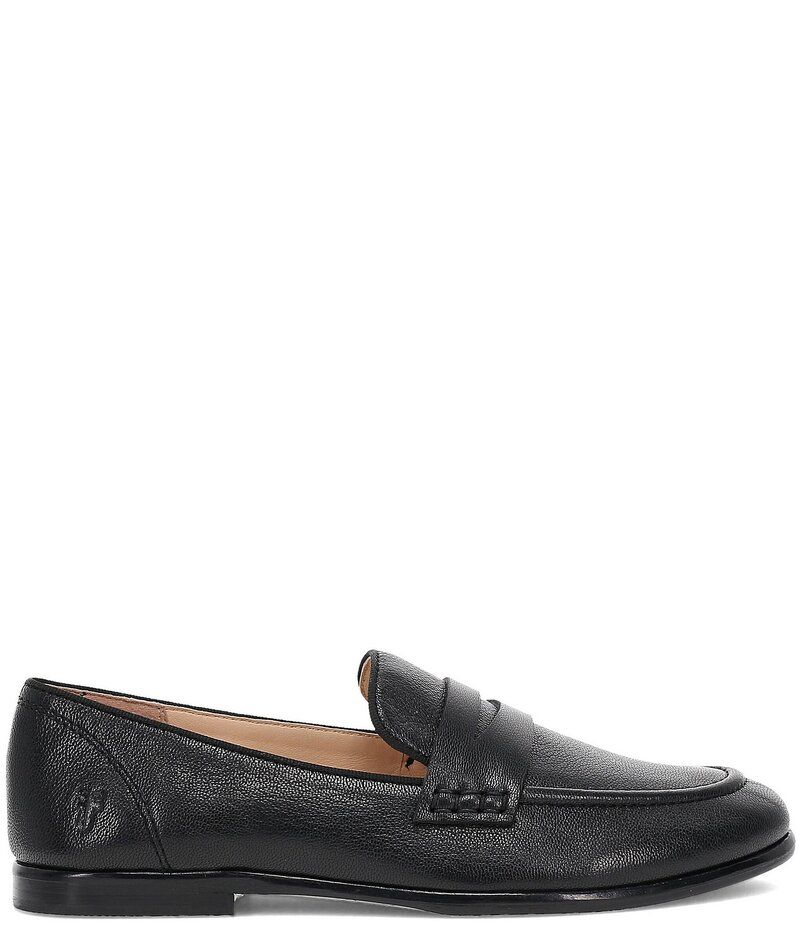 フライ レディース シューズ スリッポン・ローファー レザー ローファー Frye Faith Leather Penny Loafers Black ブラック