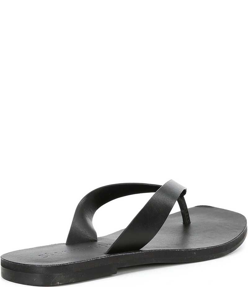 ジャンビニ レディース シューズ サンダル レザー Gianni Bini Steffan Leather Thong Sandals Black ブラック