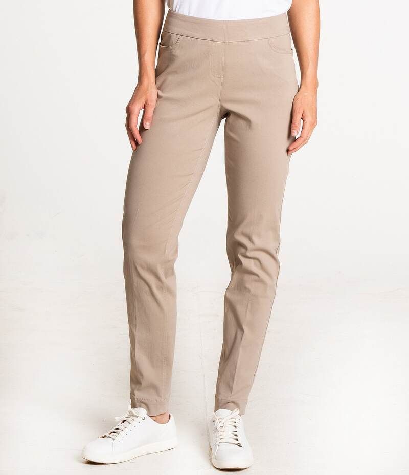 スポットハーレー レディース ボトムス カジュアルパンツ Sport Haley Full Length Mid Rise PullOn Pant Stone ストーン