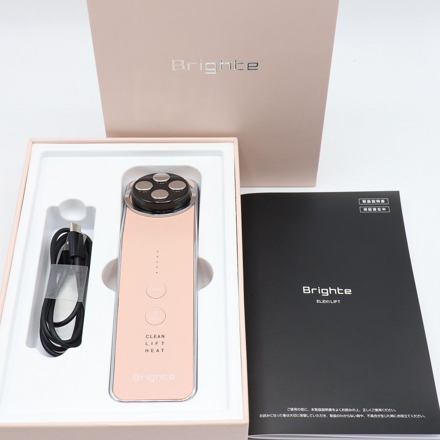 美品】Brighte ELEKI LIFT BRT-FL170PK ピンク RF EMS美顔器 ブライト