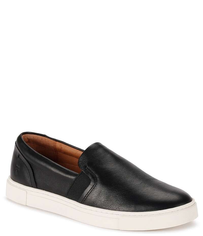 フライ レディース ボトムス カジュアルパンツ スニーカー レザー Frye Ivy Slip On Leather Sneakers Black ブラック