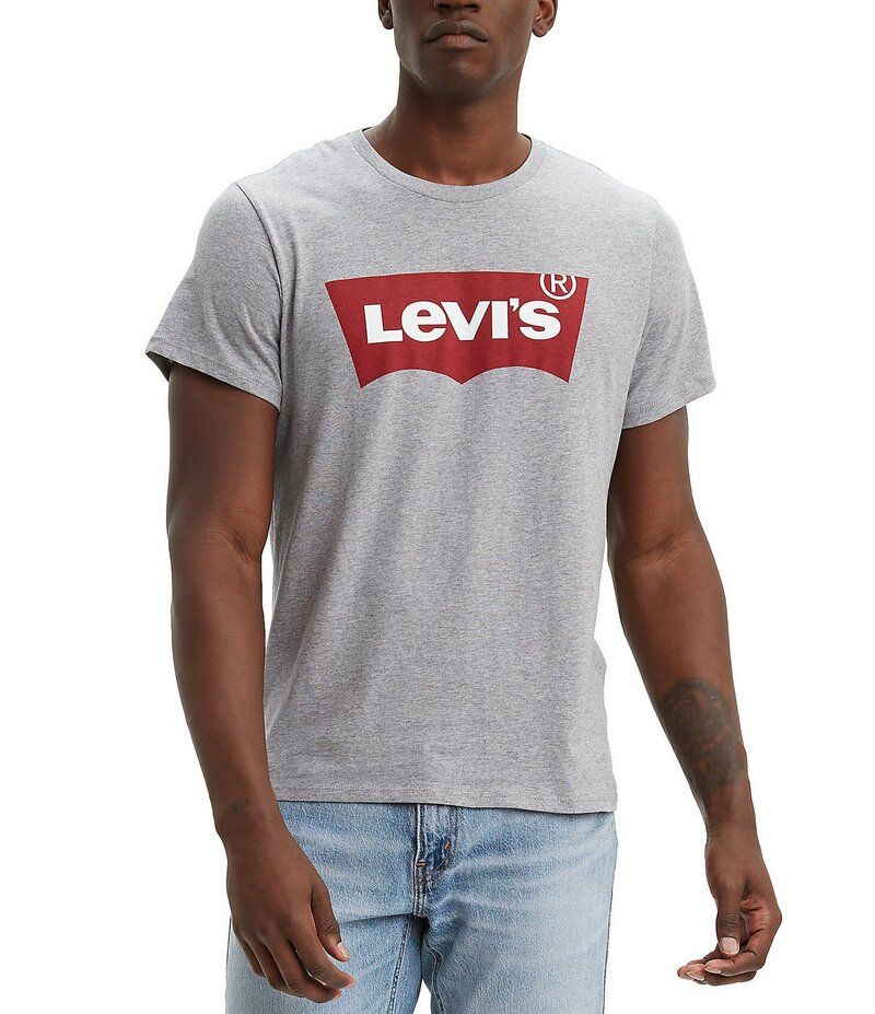 リーバイス メンズ トップス シャツ Tシャツ 半袖 グラフィック LevisR Graphic Batwing ShortSleeve SetIn Neck TShirt Heather Grey グレー