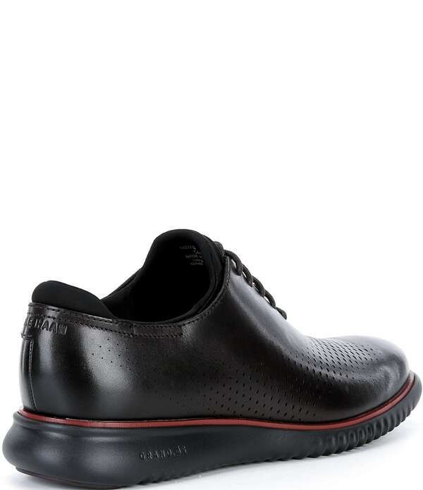 コールハーン メンズ シューズ オックスフォード レザー Cole Haan Mens 2ZEROGRAND Perforated Leather Laser Cut Oxfords CHocolate RaisinClaretBlack ブラック