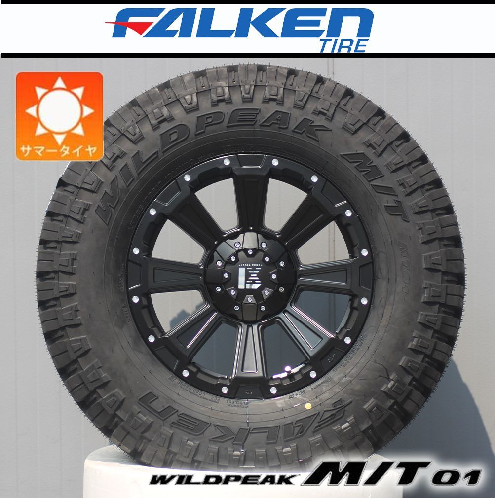 【新品4本】プラド ハイラックス サーフ FJクルーザー H3｜17インチ ファルケン ワイルドピーク MT01 265/70R17 285/70R17 DeathRock