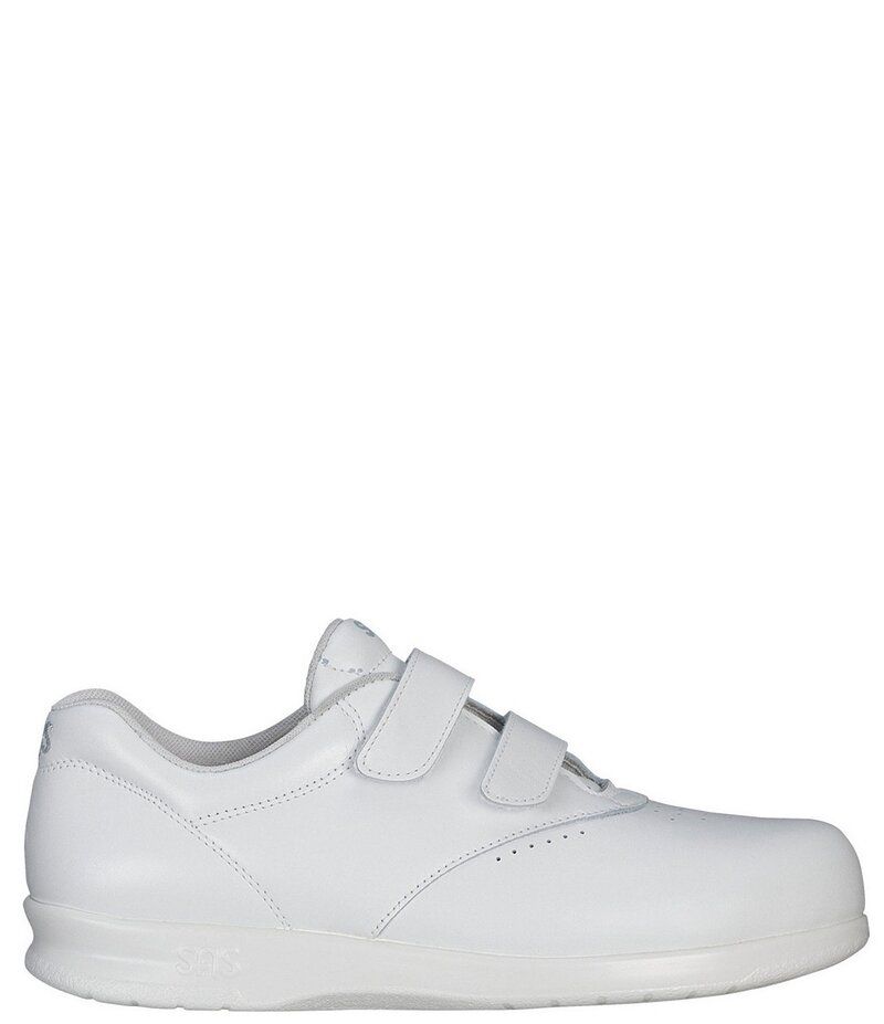 サス レディース シューズ スニーカー レザー SAS Womens Me Too Leather Adjustable Closure Shoes White ホワイト
