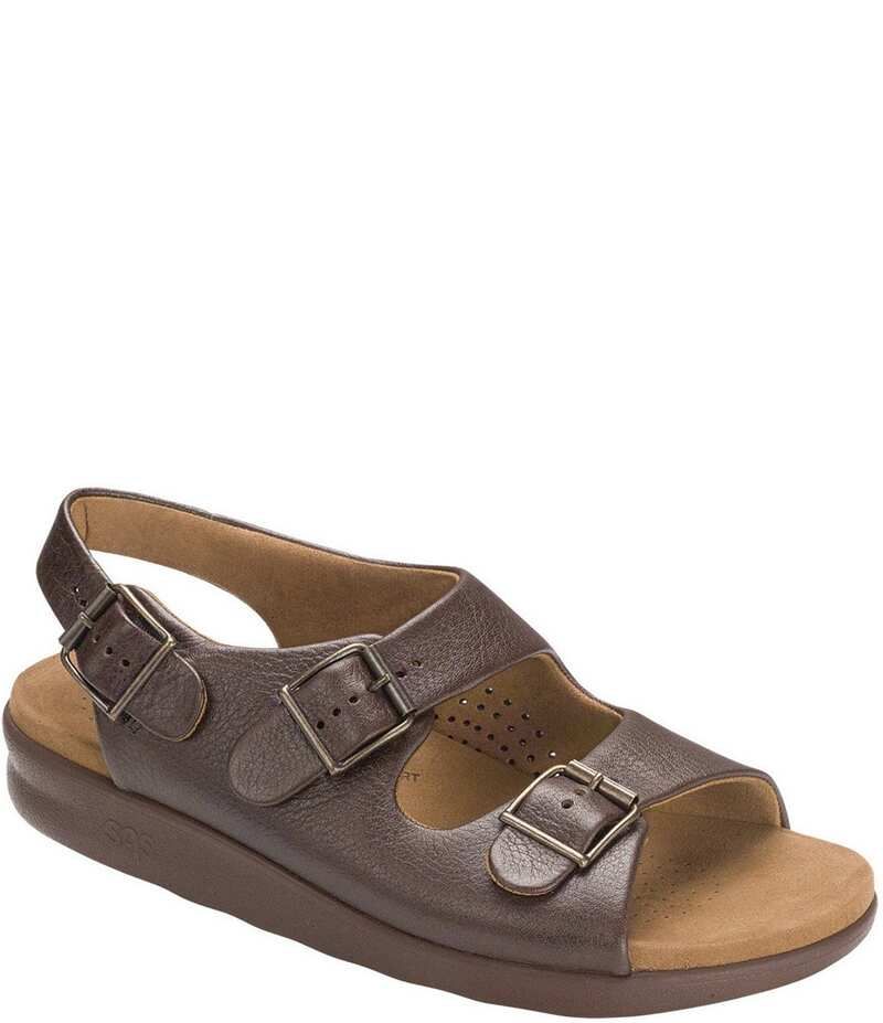 サス メンズ シューズ サンダル ヒール SAS Mens Bravo Heel Strap Sandals Brown ブラウン