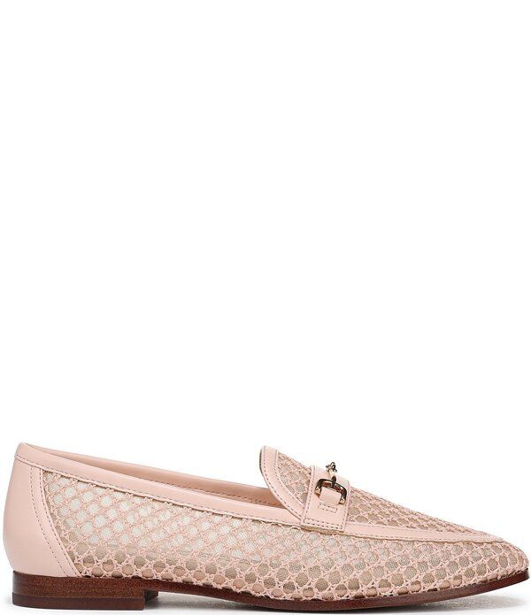 サムエデルマン レディース シューズ スリッポン・ローファー メッシュ Sam Edelman Loraine Woven Mesh Bit Buckle Loafers Ballet Pink ピンク
