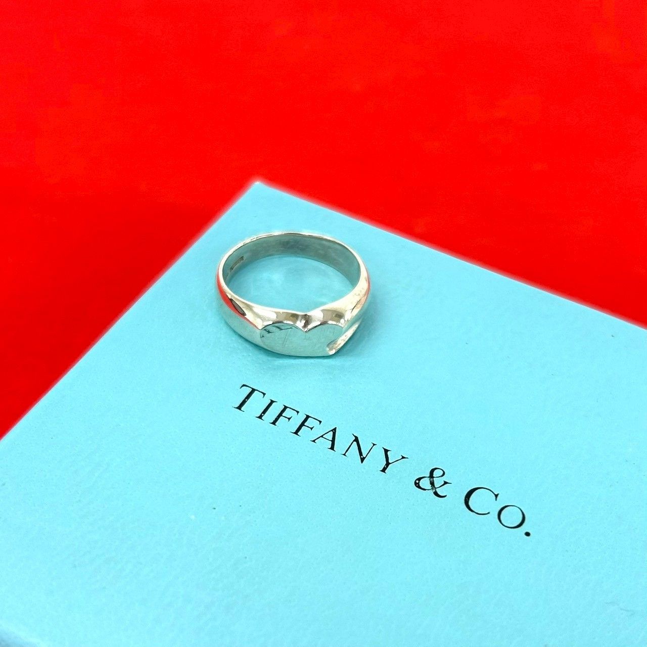 極 美品 TIFFANY&Co. ティファニー シルバー925 リング 指輪 12号 レディース メンズ アクセサリー シルバー 17248