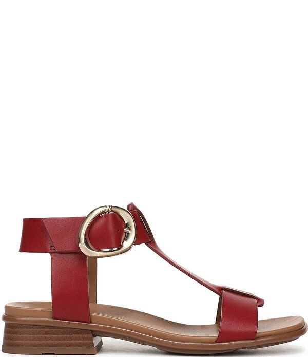 ナチュライザー レディース シューズ サンダル アンクル レザー Naturalizer Brandy Leather Big Buckle Hardware TStrap Ankle Wrap Sandals Heartflame