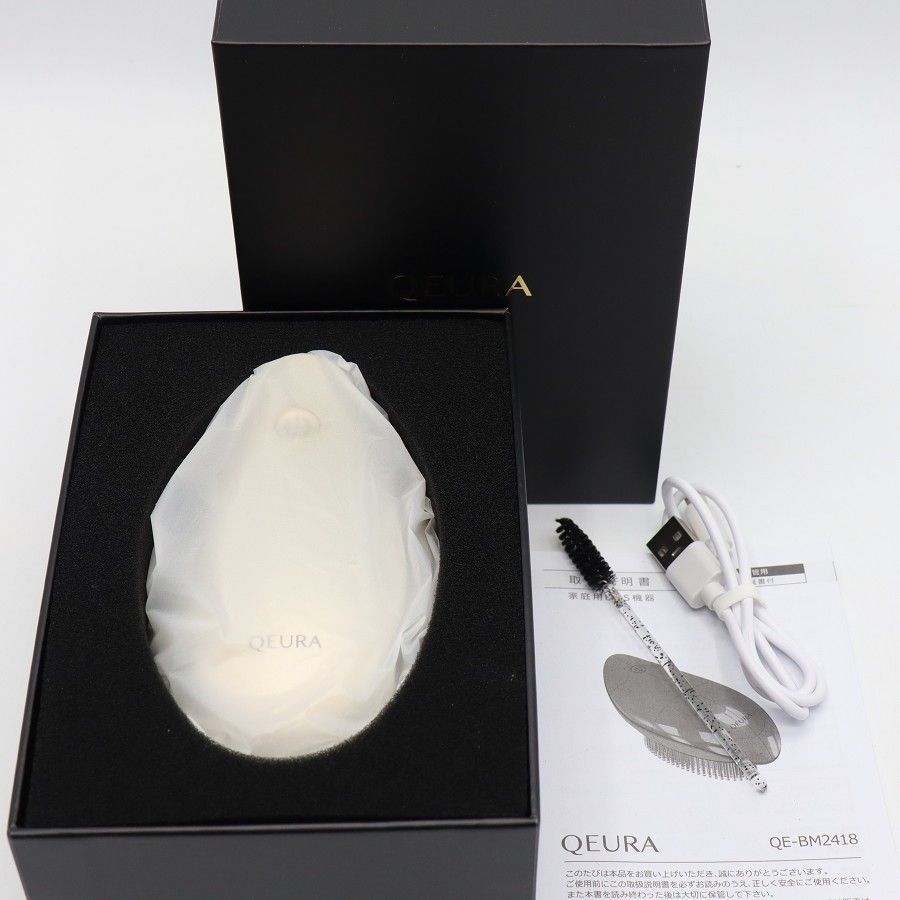 【新品】QEURA DERMALUMINA QE-BM2418-A プラズマイオン電気ブラシ 美顔器 ヘアケア ケウラ ダーマルミナ 本体