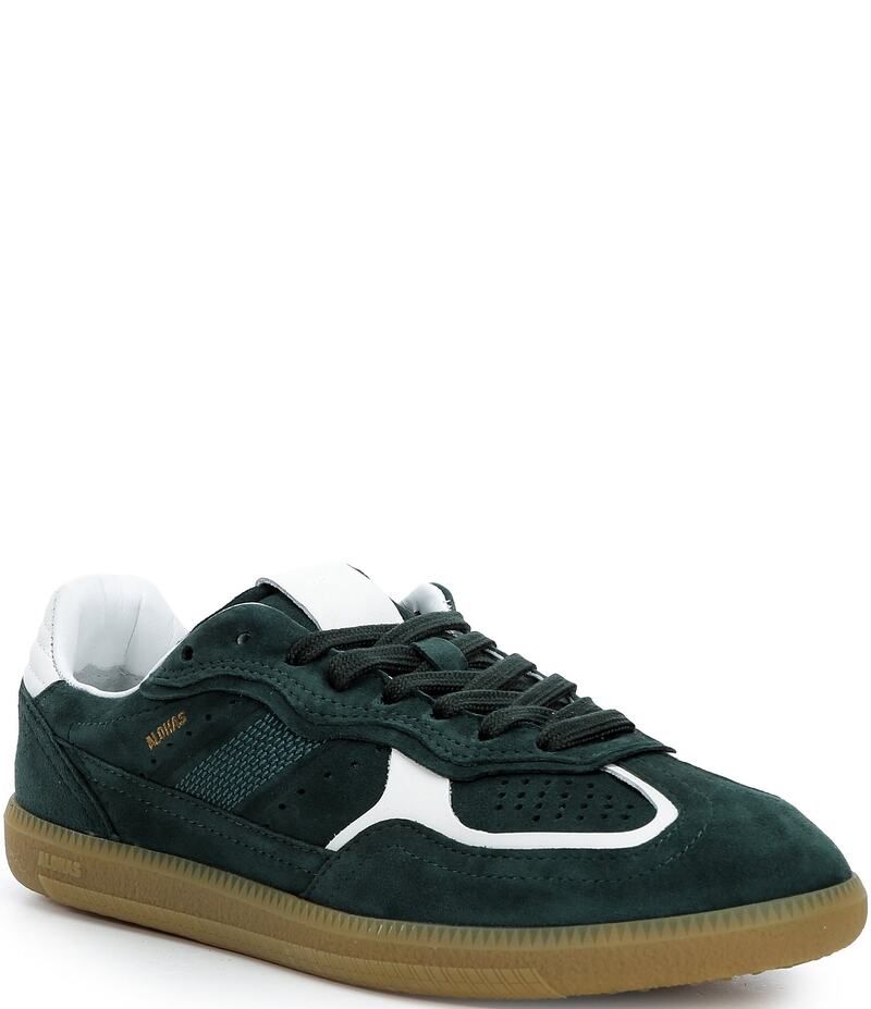 アロハス レディース ボトムス カジュアルパンツ スニーカー スエード レース レザー ALOHAS Tb490 Rife Suede and Leather Lace Up Sneakers Forest Green グリーン