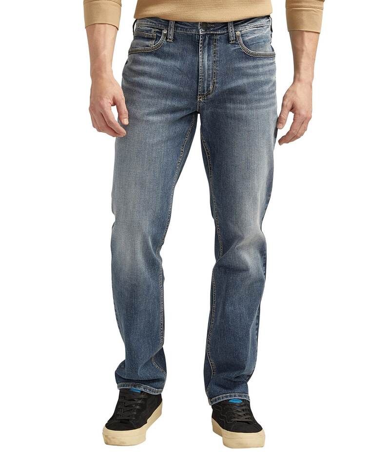 シルバー ジーンズ メンズ ボトムス デニムパンツ Silver Jeans Co Eddie Classic Athletic Fit Tapered Leg Jeans Indigo インディゴ