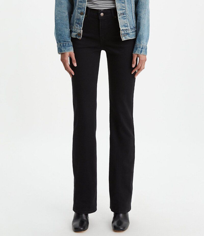 リーバイス レディース ボトムス デニムパンツ ブーツカット デニム ブーツ ジーンズ LevisR Classic Bootcut Mid Rise Stretch Denim Jeans Soft Black ブラック