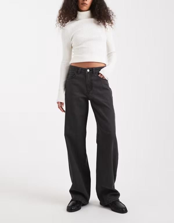 ヴェロモーダ レディース ボトムス デニムパンツ ストレート ジーンズ Vero Moda Kirsa mid rise straight leg jeans in medium gray wash Medium Gray グレー