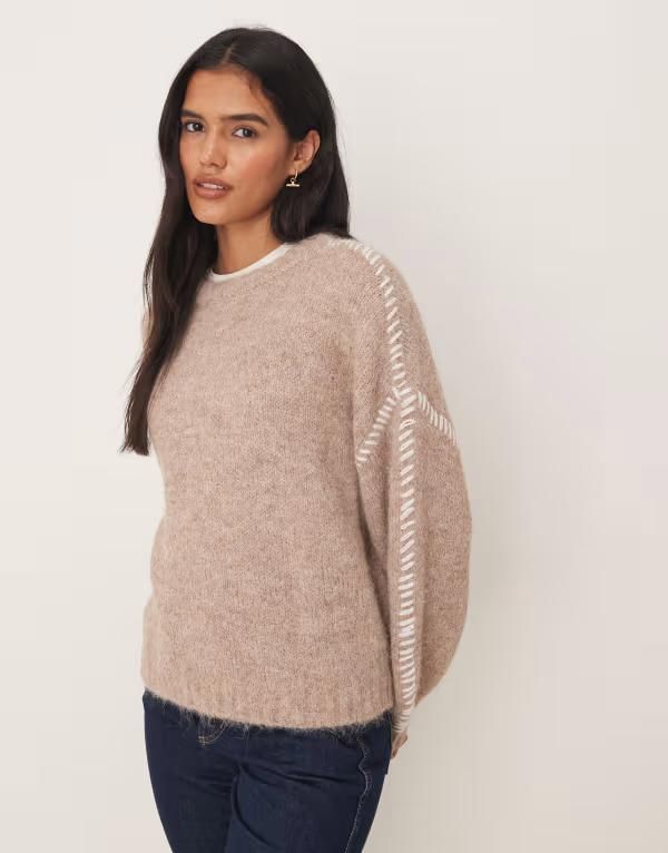 ジェイディーワイ レディース アウター ニット・セーター セーター ニット JDY knit sweater with stitch detail Chateau gray グレー