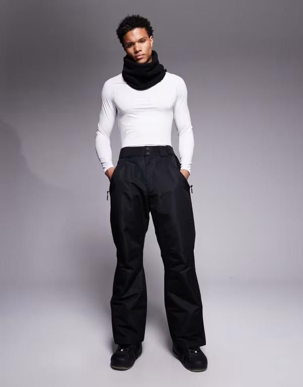 スリードベア メンズ ボトムス カジュアルパンツ パンツ Threadbare Ski pants Black ブラック