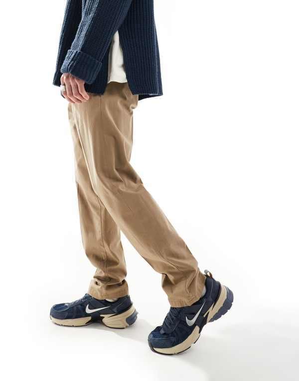 ジャック アンド ジョーンズ メンズ ボトムス カジュアルパンツ Jack Jones front pleat tapered loose chino Elmwood ベージュ