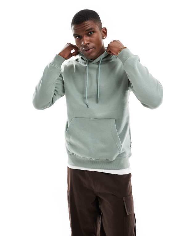 オンリーアンドサンズ メンズ アウター パーカー・スウェット パーカー ONLY SONS hoodie in mint Chinois green グリーン