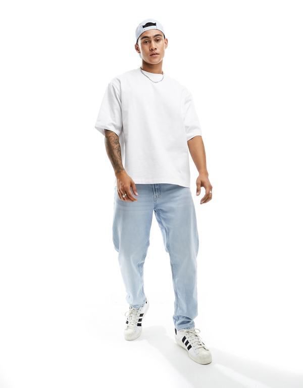 オンリーアンドサンズ メンズ トップス Tシャツ Only Sons super oversize tshirt Bright White ホワイト