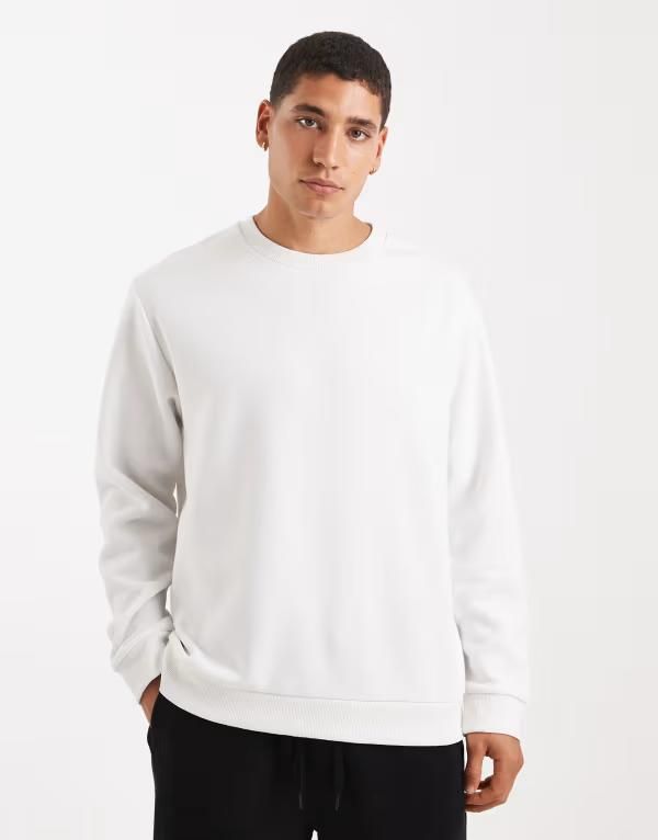 ジャック アンド ジョーンズ メンズ アウター パーカー・スウェット シャツ Jack Jonesweatshirt Cloudancer オフホワイト